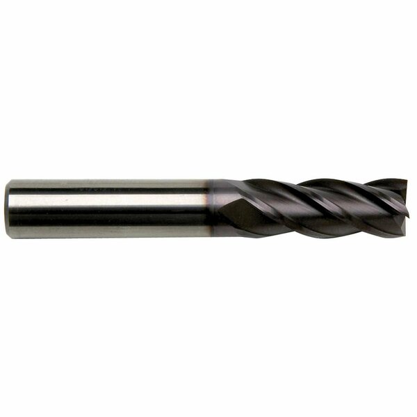 Gs Tooling 8.0mm Diameter x 8mm Shank 4-Flute Regular Length Typhoon Red Series Carbide End Mills 101851